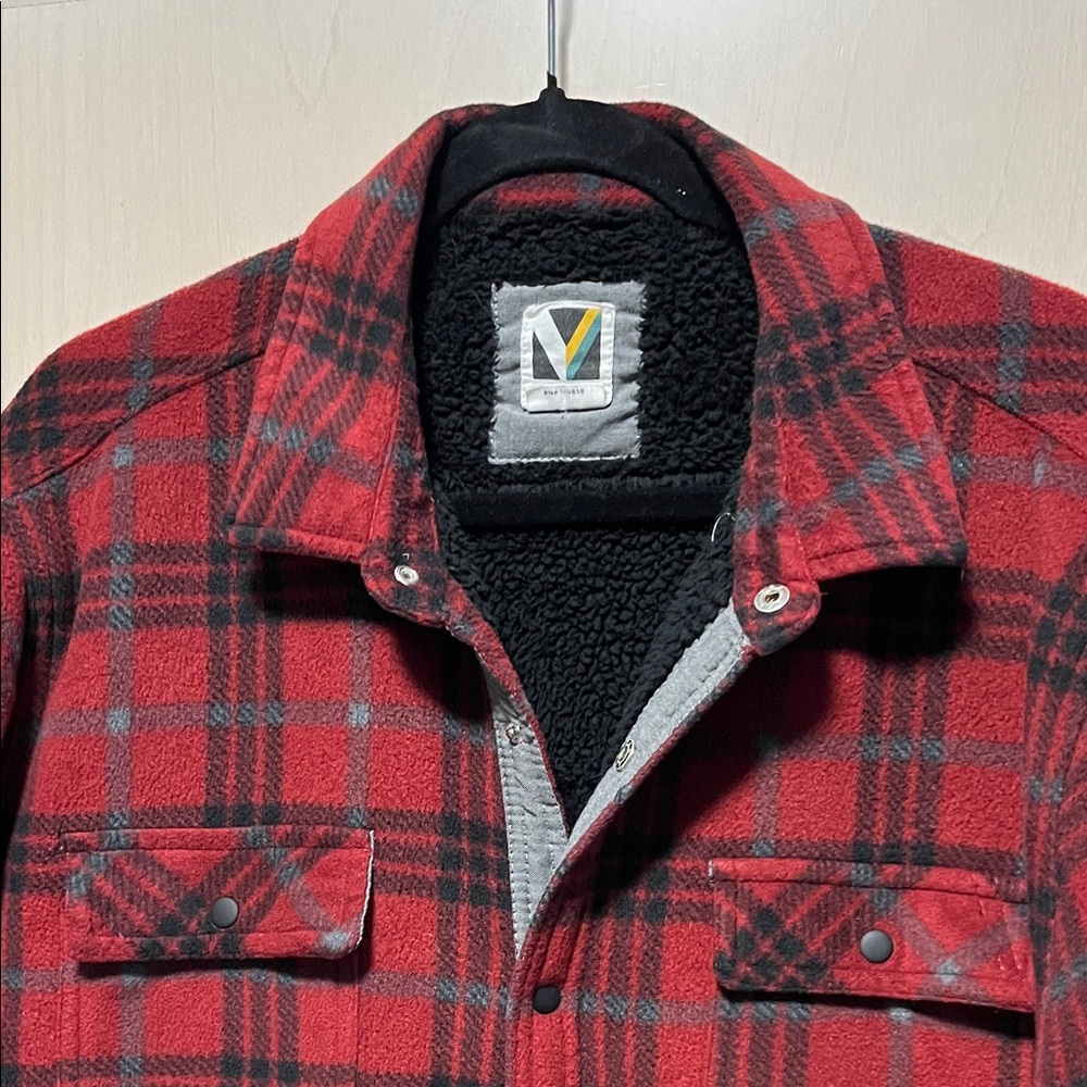 Red Plaid Men's Jacket